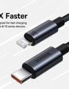 Baseus USB Cable For iPhone 13 12 11 pro max iPhone USB Cable Fast Charging For iPhone X XR 8 USB Type C to lightning Cable