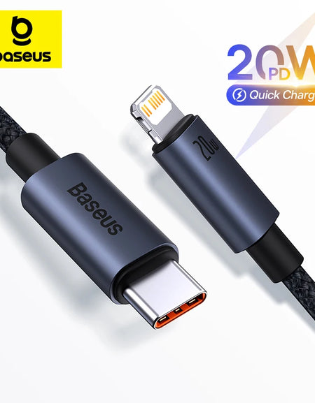 Baseus USB Cable For iPhone 13 12 11 pro max iPhone USB Cable Fast Charging For iPhone X XR 8 USB Type C to lightning Cable
